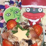 クリスマスの茸サラダ！茸と生ハムのバルサミコサラダ
